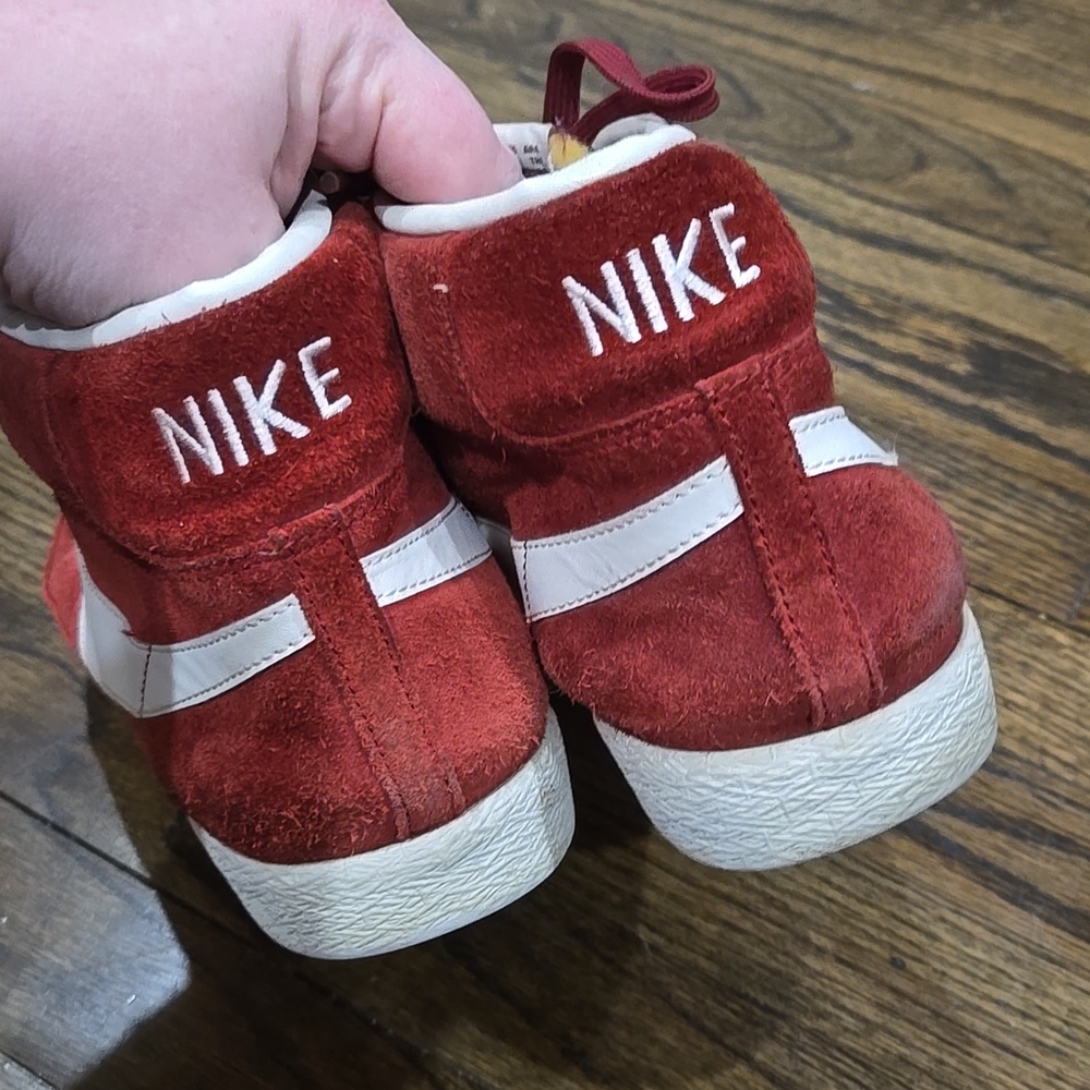 Nike Blazer Mid '77 Premium Night Maroon Burgundy Suede Sneakers 11 - Picture 3 of 10